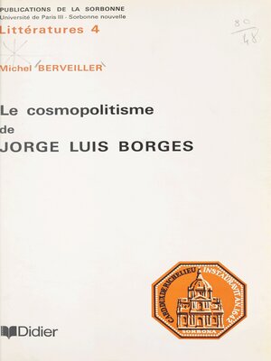 cover image of Le cosmopolitisme de Jorge Luis Borges